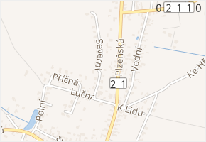 Luční v obci Drmoul - mapa ulice