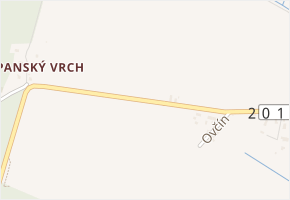 Ovčín v obci Drmoul - mapa ulice