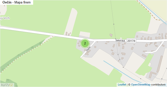Ovčín - mapa firem