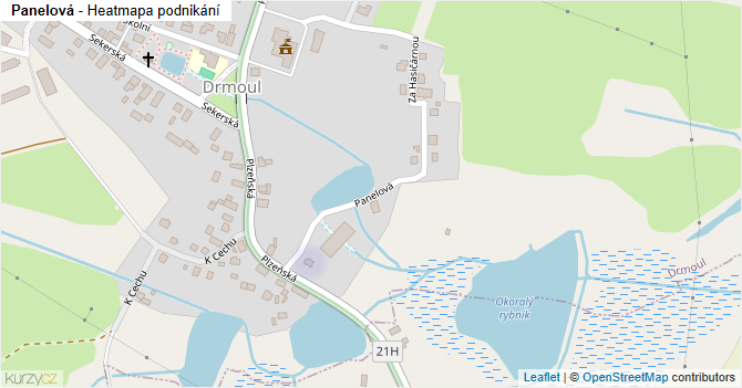 Panelová - mapa podnikání