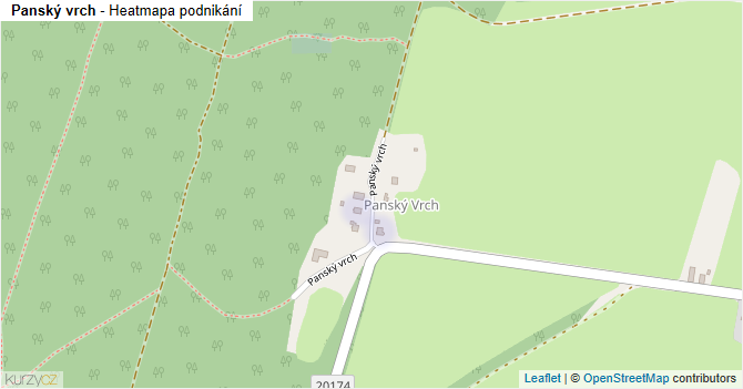 Panský vrch - mapa podnikání