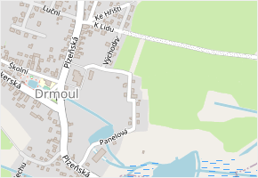 Za Hasičárnou v obci Drmoul - mapa ulice
