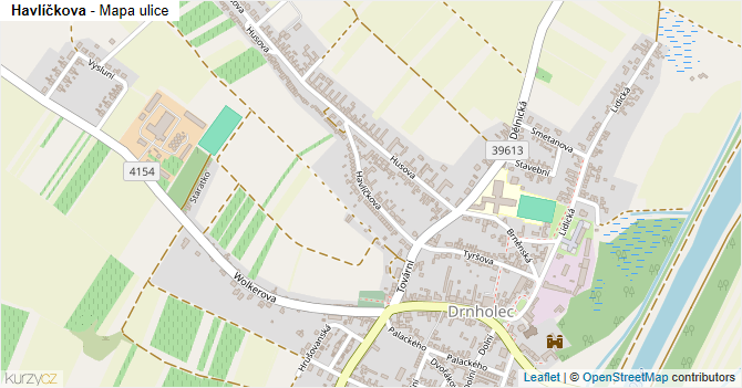 Havlíčkova - mapa ulice