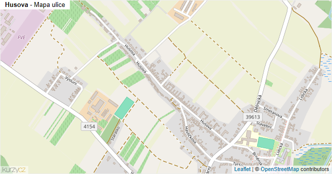 Husova - mapa ulice
