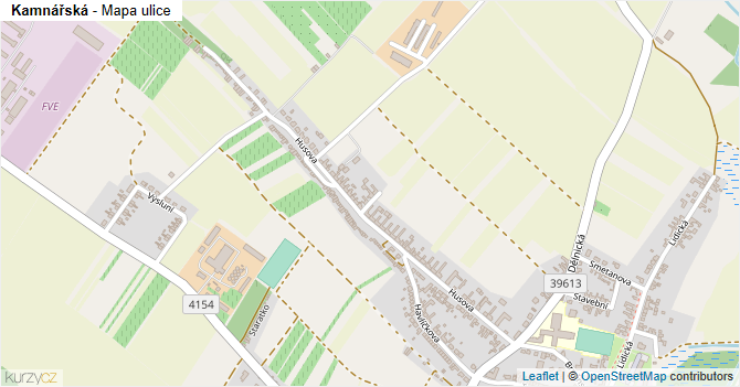 Kamnářská - mapa ulice