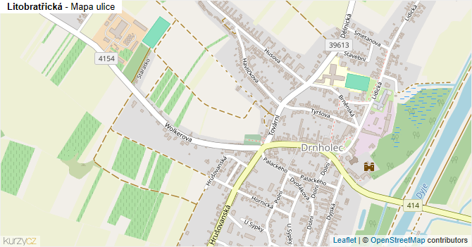 Litobratřická - mapa ulice