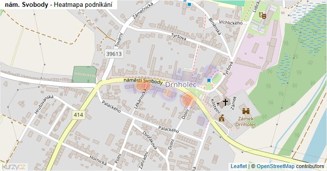 nám. Svobody - mapa podnikání