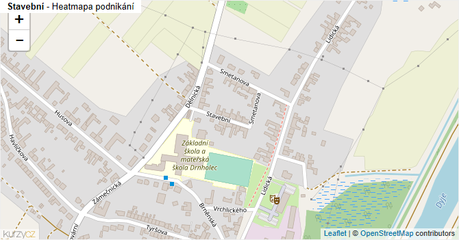 Stavební - mapa podnikání