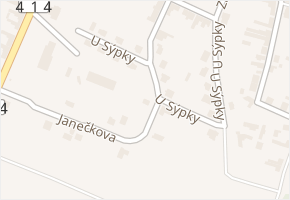 U Sýpky v obci Drnholec - mapa ulice