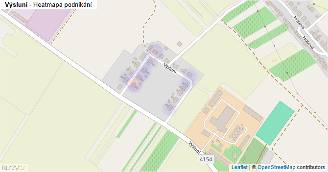 Výsluní - mapa podnikání