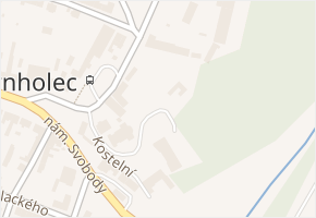 Zámek v obci Drnholec - mapa ulice