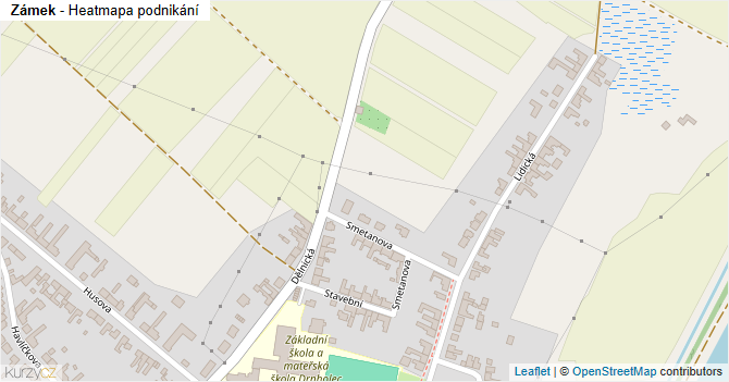 Zámek - mapa podnikání