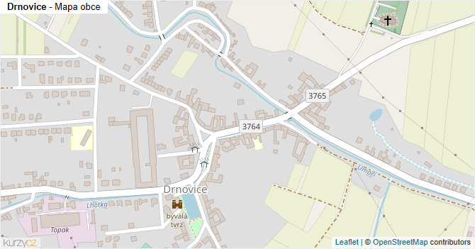 Drnovice - mapa obce