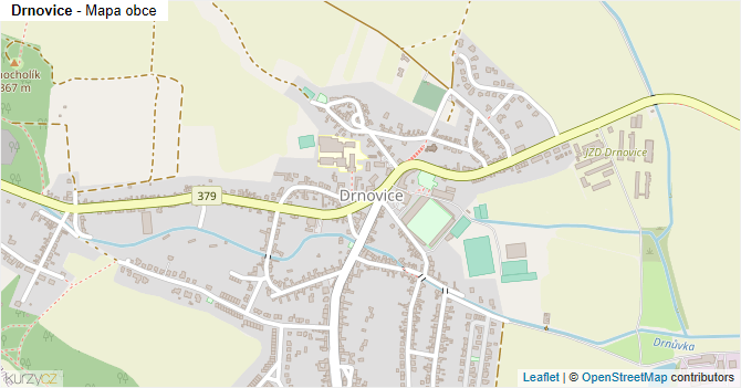 Drnovice - mapa obce