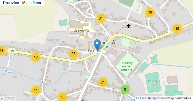 Drnovice - mapa firem