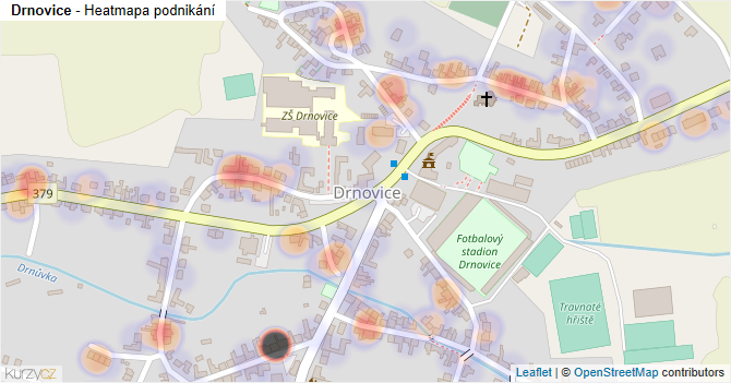 Drnovice - mapa podnikání