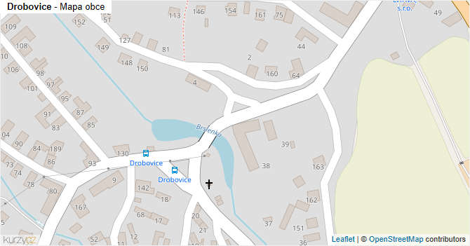 Drobovice - mapa obce
