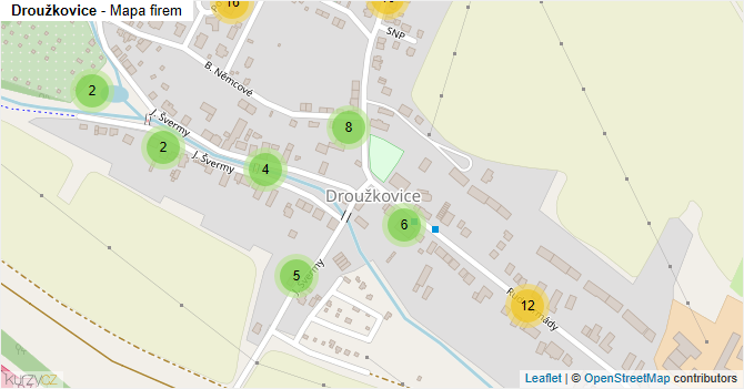 Droužkovice - mapa firem