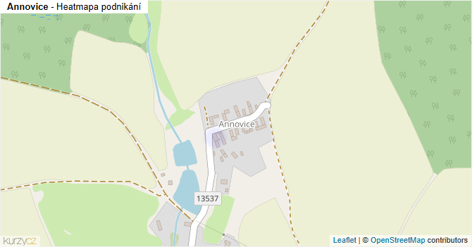Annovice - mapa podnikání