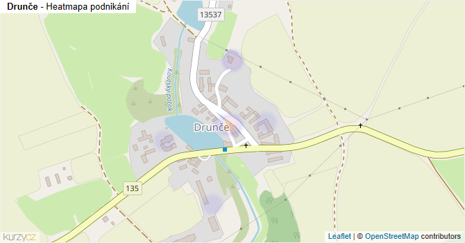 Drunče - mapa podnikání
