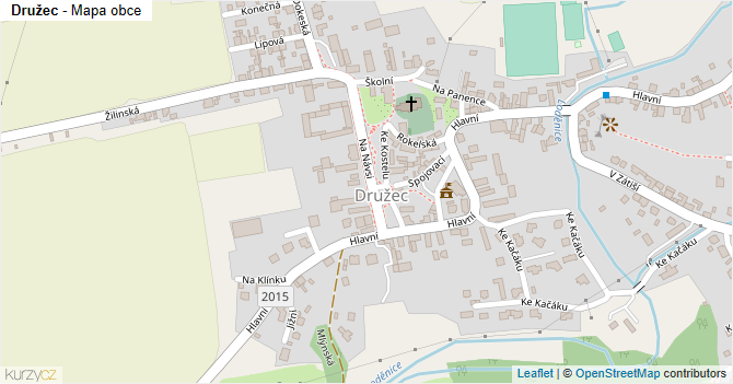 Družec - mapa obce
