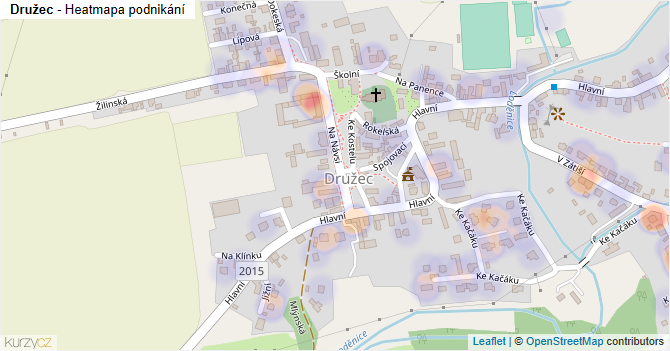 Družec - mapa podnikání