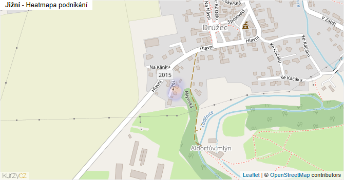 Jižní - mapa podnikání