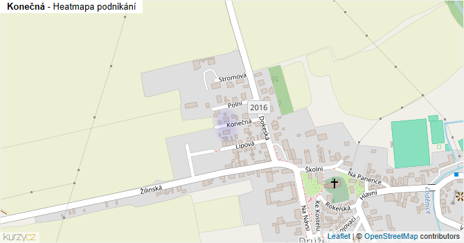 Konečná - mapa podnikání