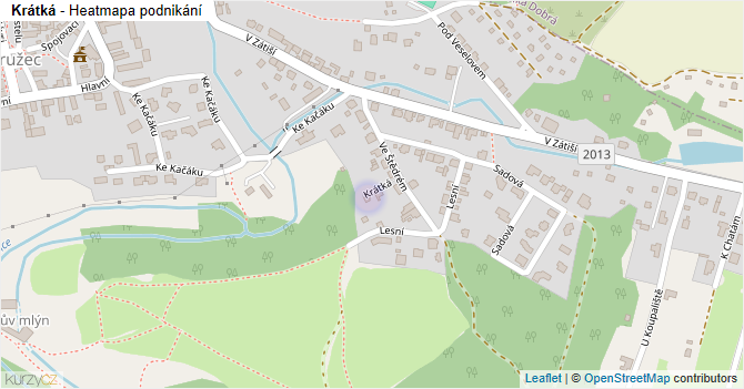 Krátká - mapa podnikání