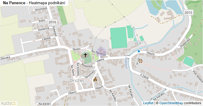 Na Panence - mapa podnikání