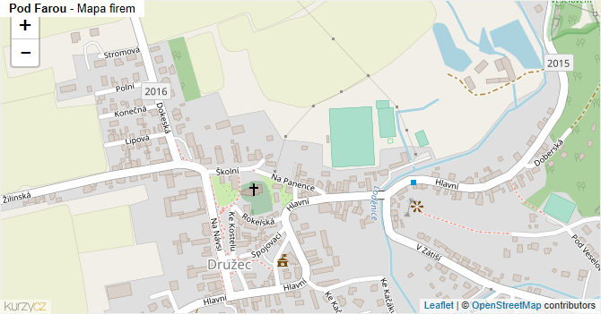 Pod Farou - mapa firem
