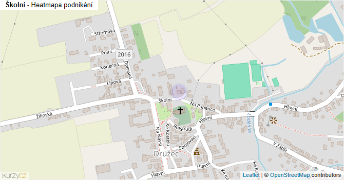 Školní - mapa podnikání