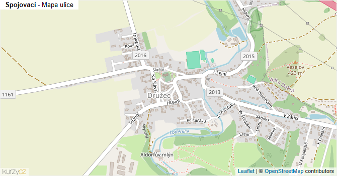 Spojovací - mapa ulice