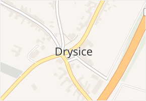 Drysice v obci Drysice - mapa části obce