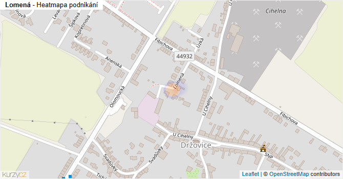 Lomená - mapa podnikání