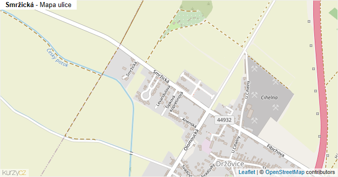 Smržická - mapa ulice