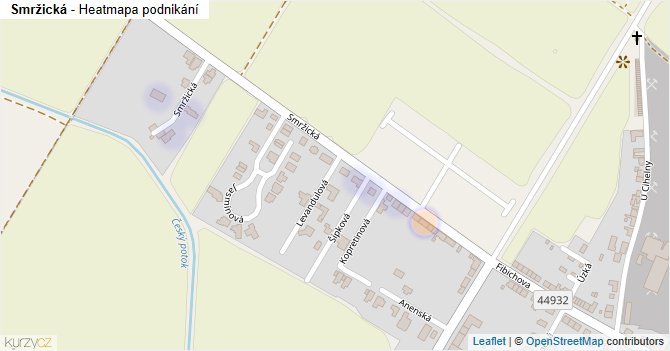 Smržická - mapa podnikání