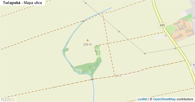 Tučapská - mapa ulice
