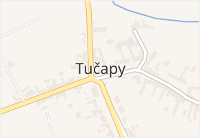 Tučapy v obci Dub nad Moravou - mapa části obce