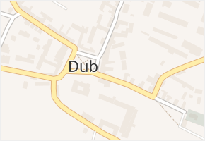 Dub v obci Dub - mapa části obce