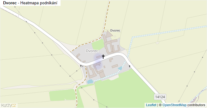 Dvorec - mapa podnikání