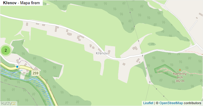 Křenov - mapa firem