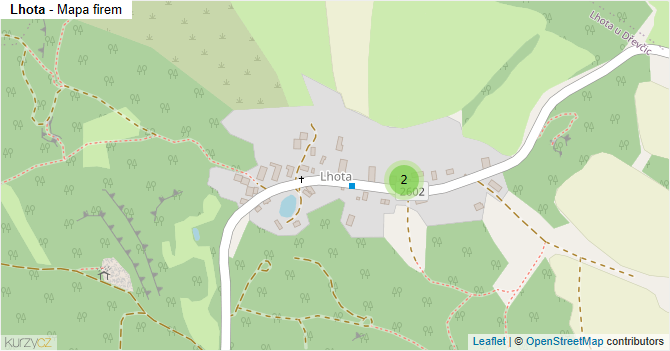 Lhota - mapa firem