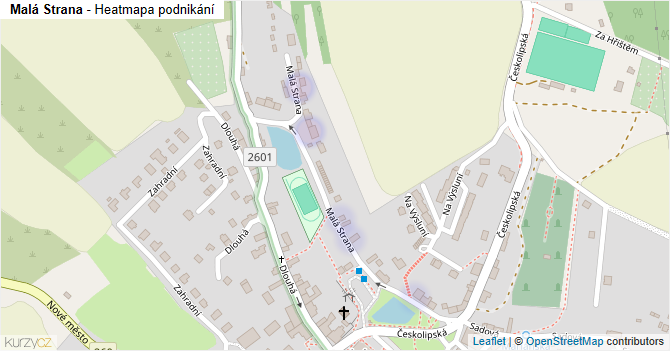 Malá Strana - mapa podnikání