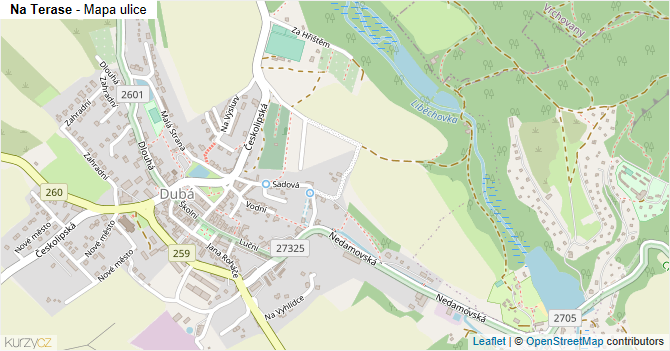 Na Terase - mapa ulice