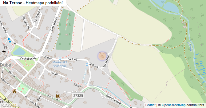 Na Terase - mapa podnikání