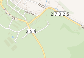 Na Vyhlídce v obci Dubá - mapa ulice