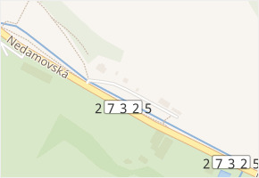 Nedamovská v obci Dubá - mapa ulice