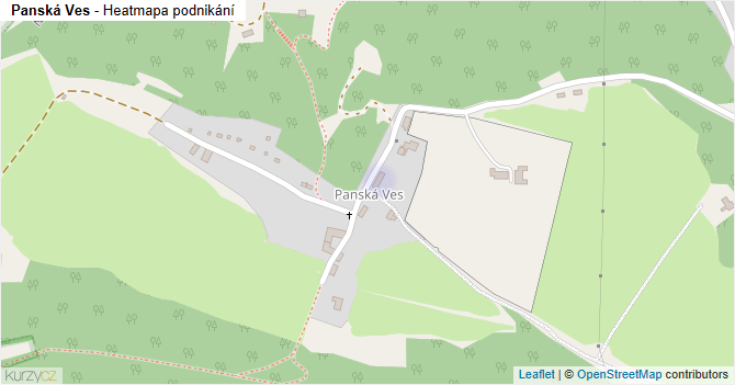 Panská Ves - mapa podnikání
