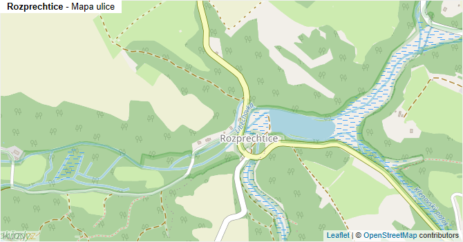 Rozprechtice - mapa ulice